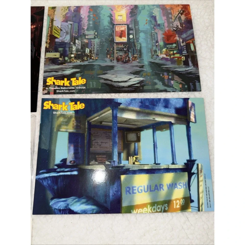 Shark Tale Shrek Vintage Movie Card Promo Promotional Set CD Sampler RARE‎